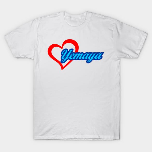 Heart Yemaya T-Shirt by Korvus78